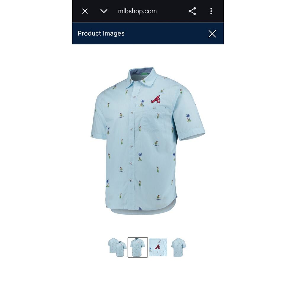 Tommy Bahama Atlanta Braves Hula All Day short sleeve XL